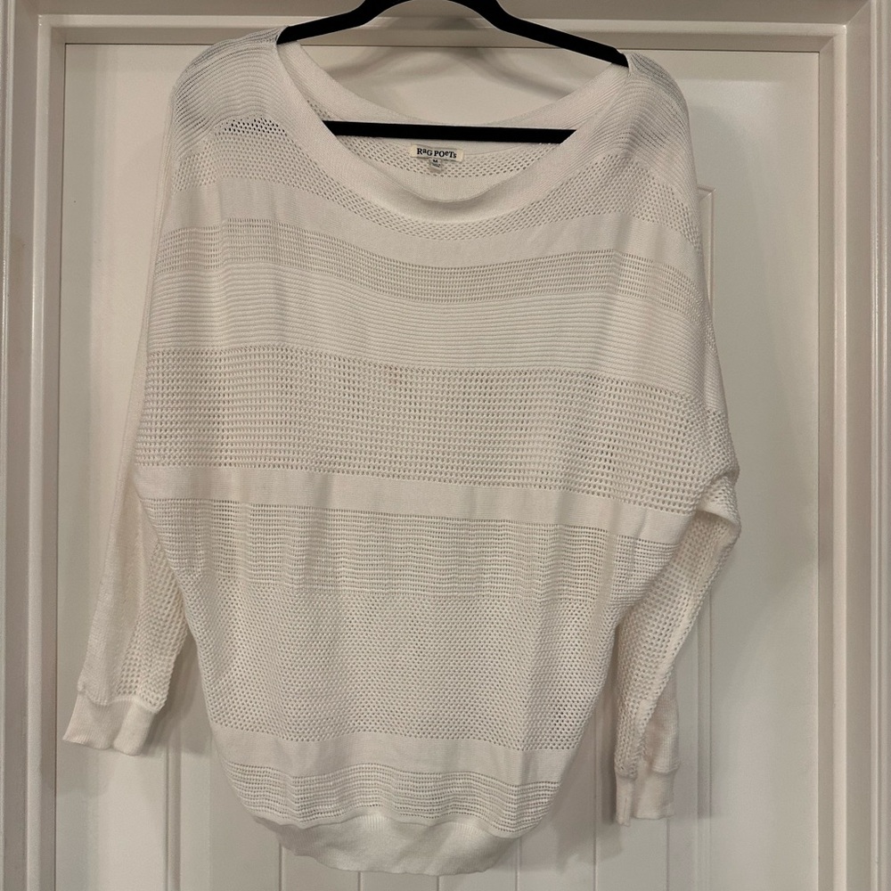 Chic White Knit Sweater